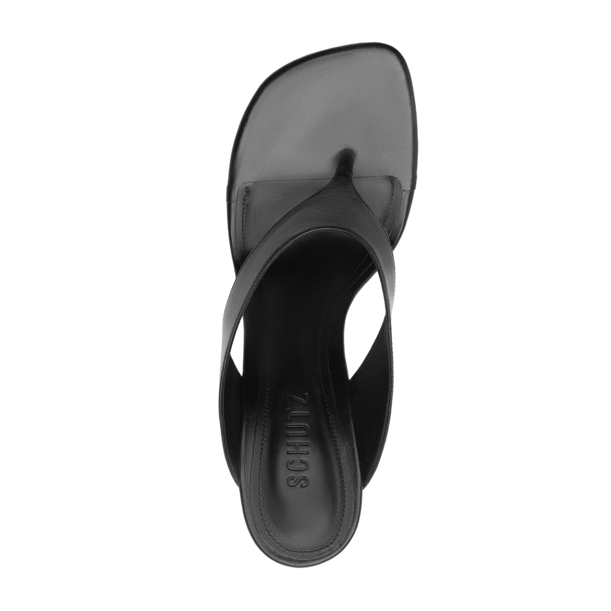 Maya Leather Sandal in Black