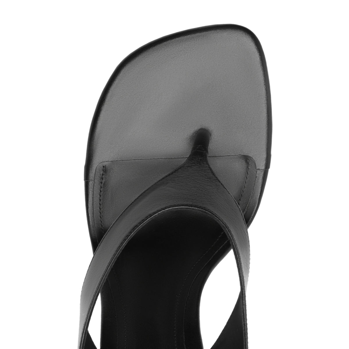 Maya Leather Sandal in Black