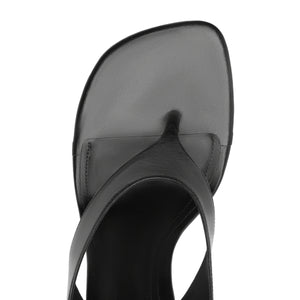 Maya Leather Sandal in Black