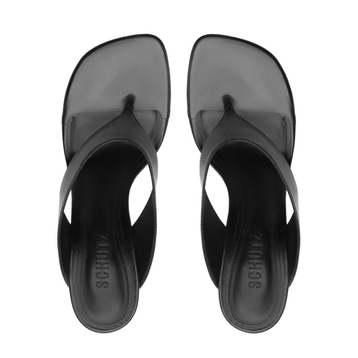 Maya Leather Sandal in Black