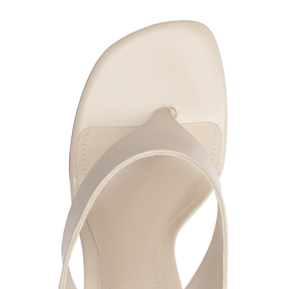 Maya Leather Sandal in Sugar White