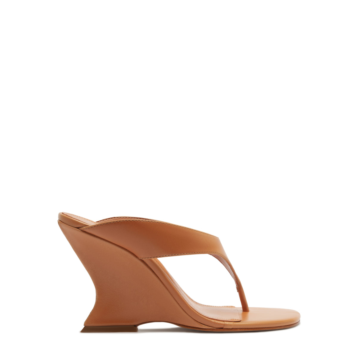 Maya Leather Sandal in Earth Clay