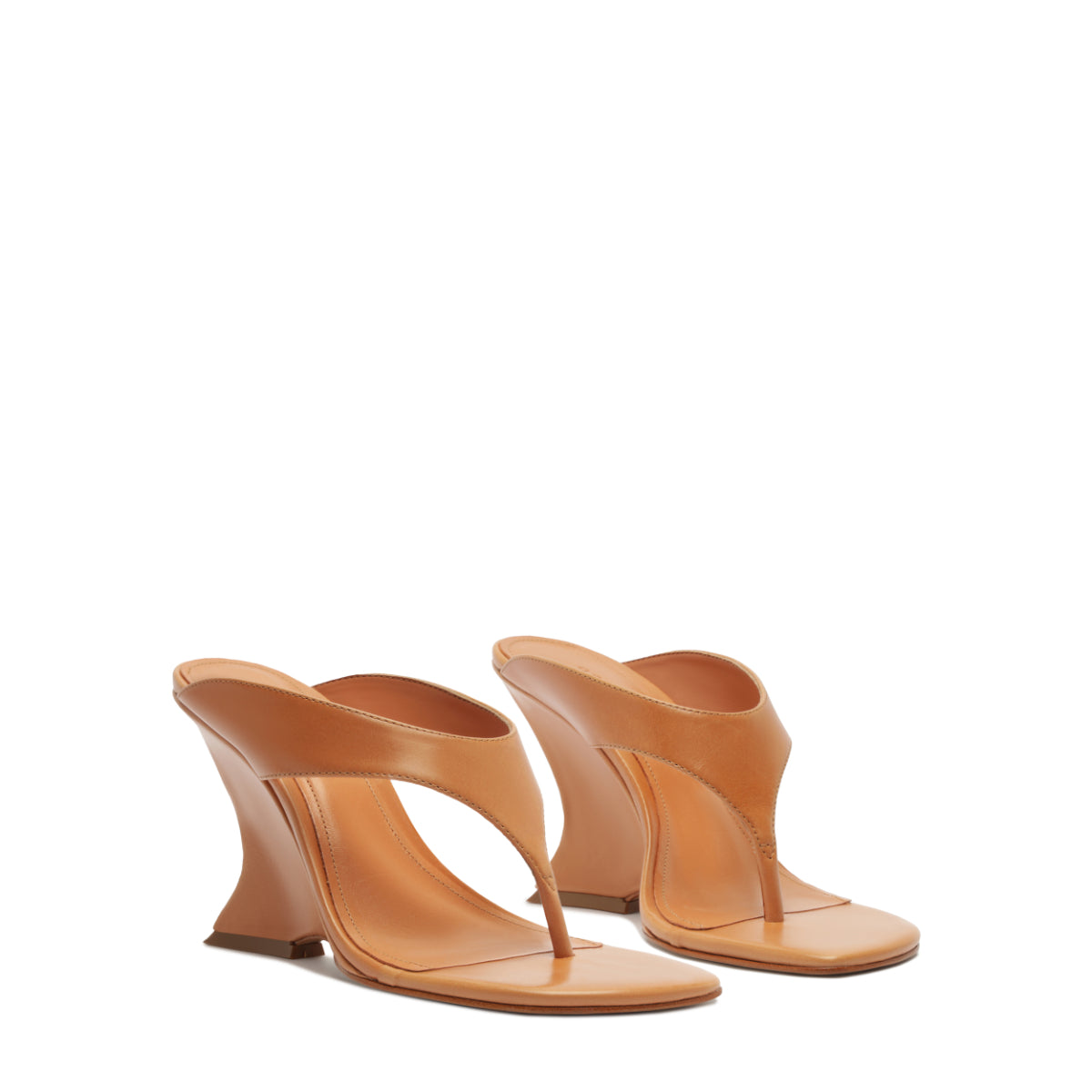 Maya Leather Sandal in Earth Clay