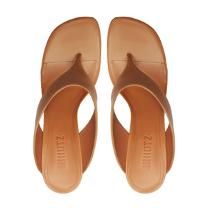 Maya Leather Sandal in Earth Clay