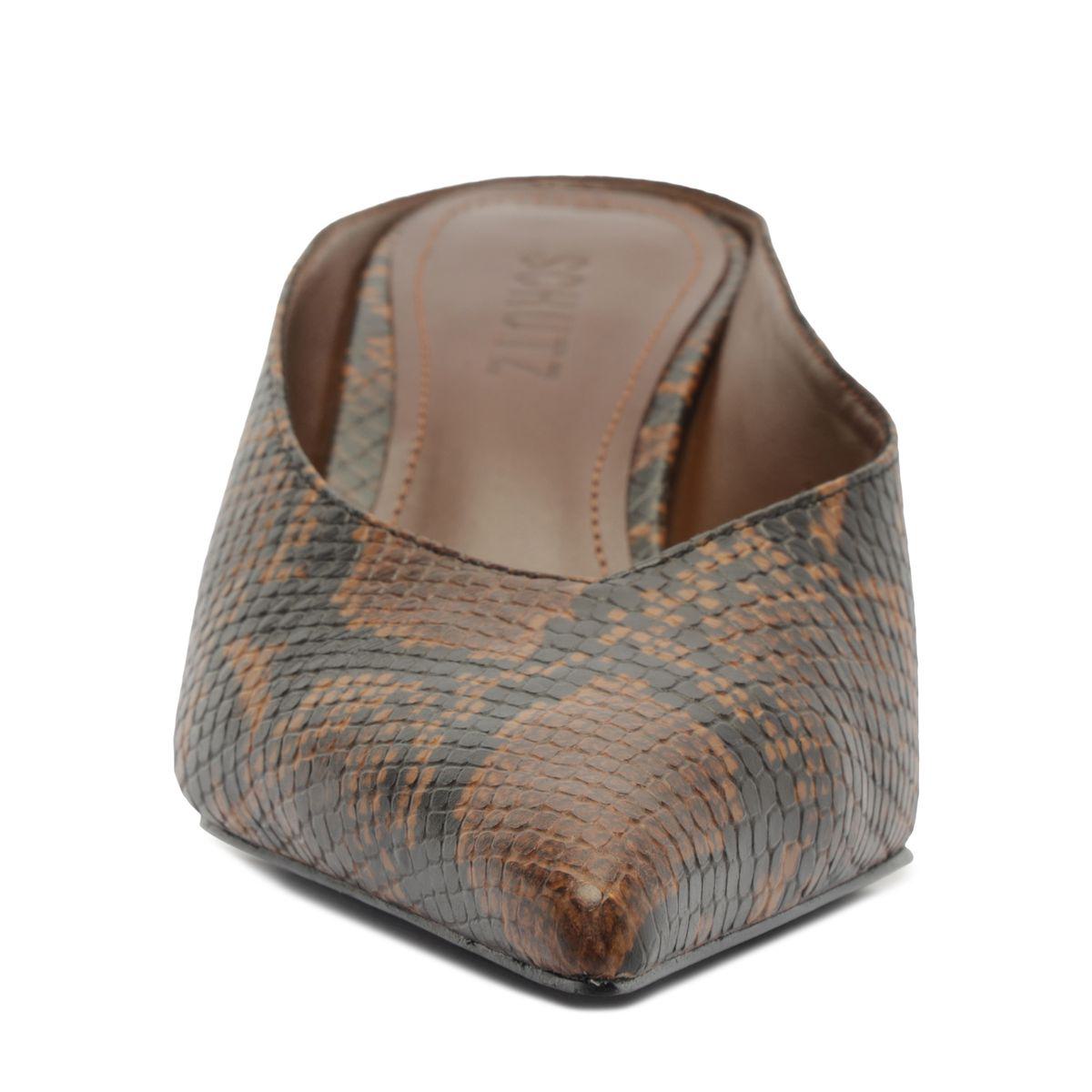 Siena Mid Mule Pump in Animal Print