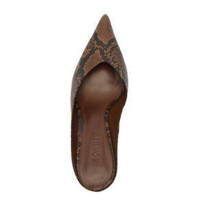 Siena Mid Mule Pump in Animal Print
