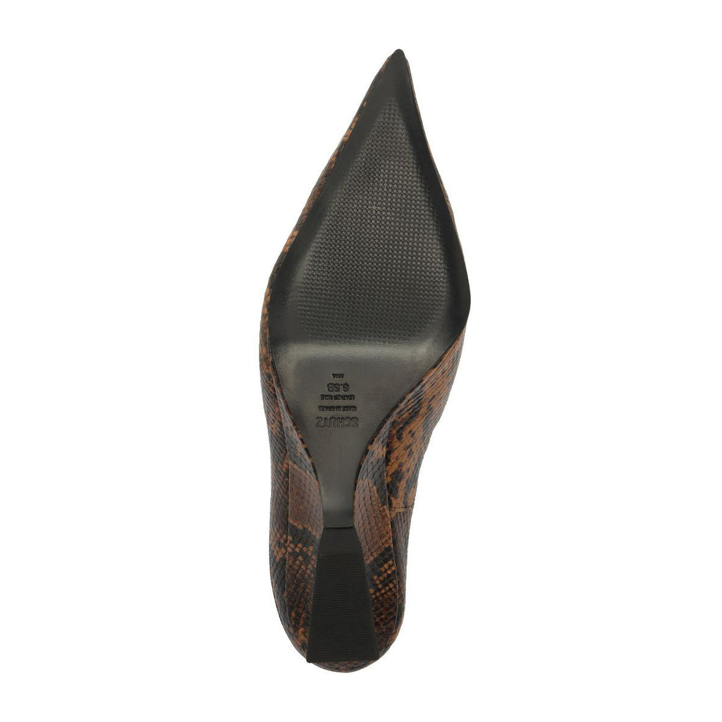 Siena Mid Mule Pump in Animal Print