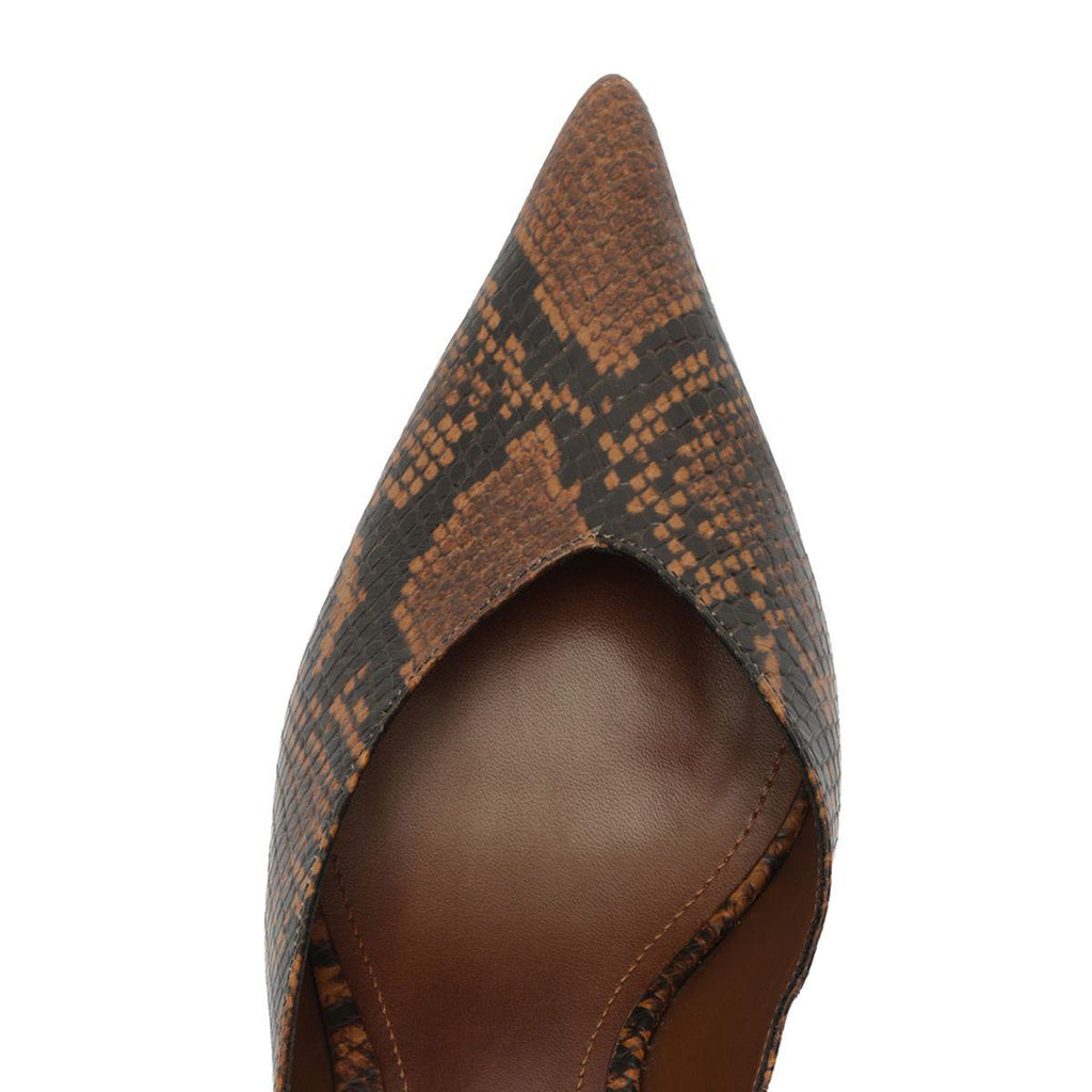 Siena Mid Mule Pump in Animal Print