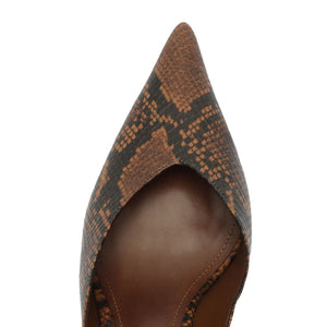 Siena Mid Mule Pump in Animal Print