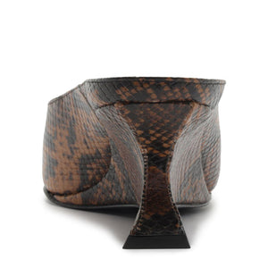 Siena Mid Mule Pump in Animal Print