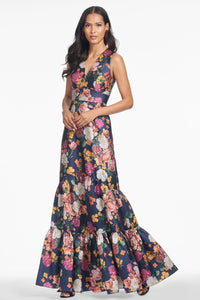 Rori Gown in Midnights Magic Blooms