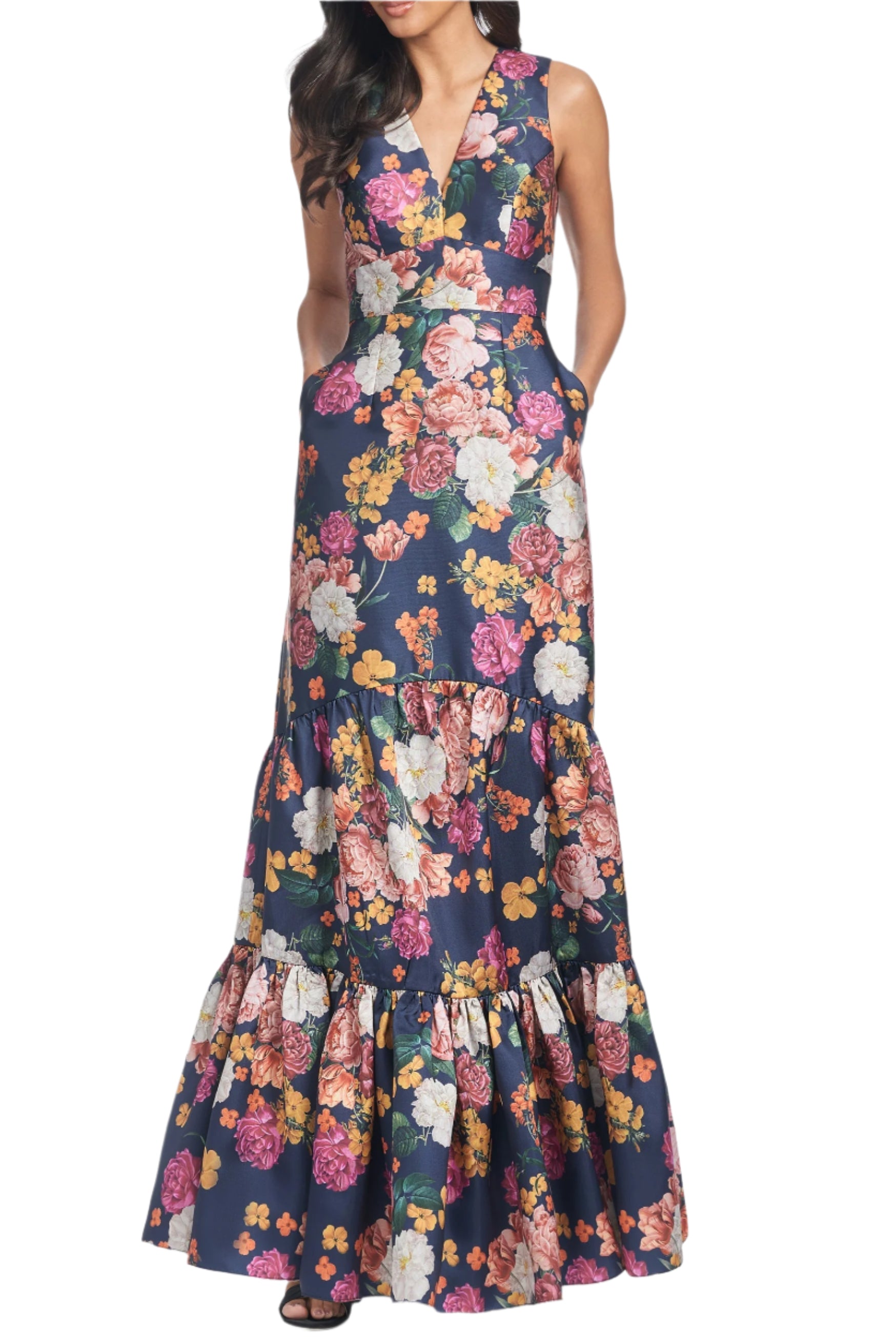 Rori Gown in Midnights Magic Blooms