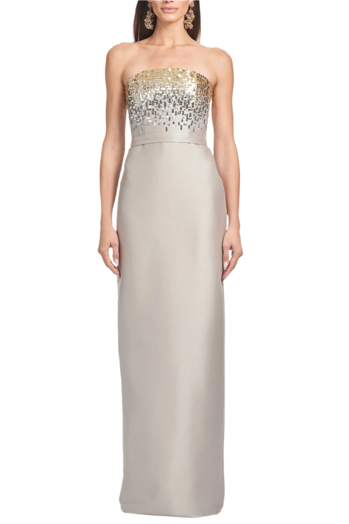 pewter prom dress Colette Gold and Pewter Long Prom Dress CL12006 Gold/Pewter / 0