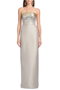 Phaedra Gown in Pewter