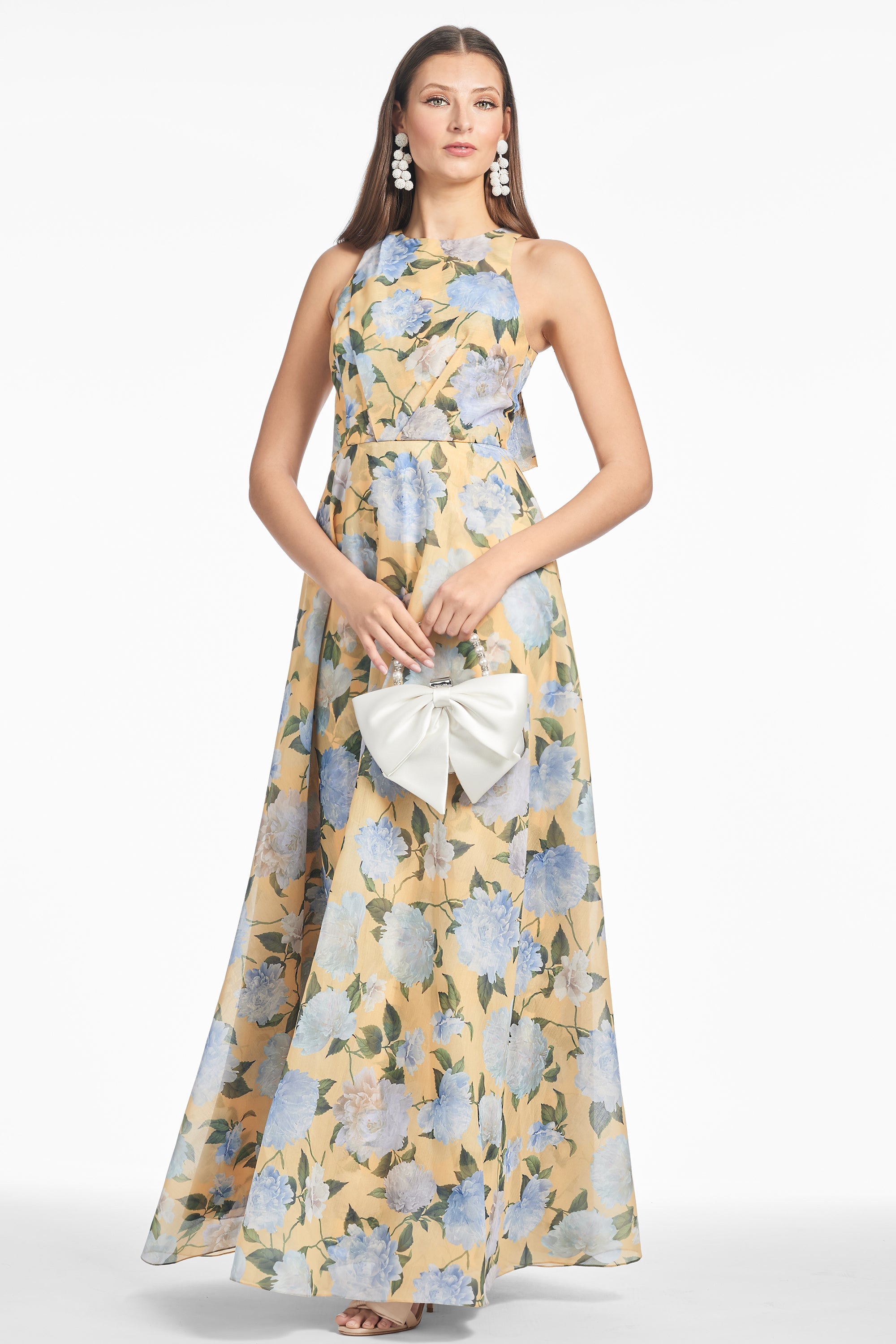 Kate Gown in Sun And Sea Peonies