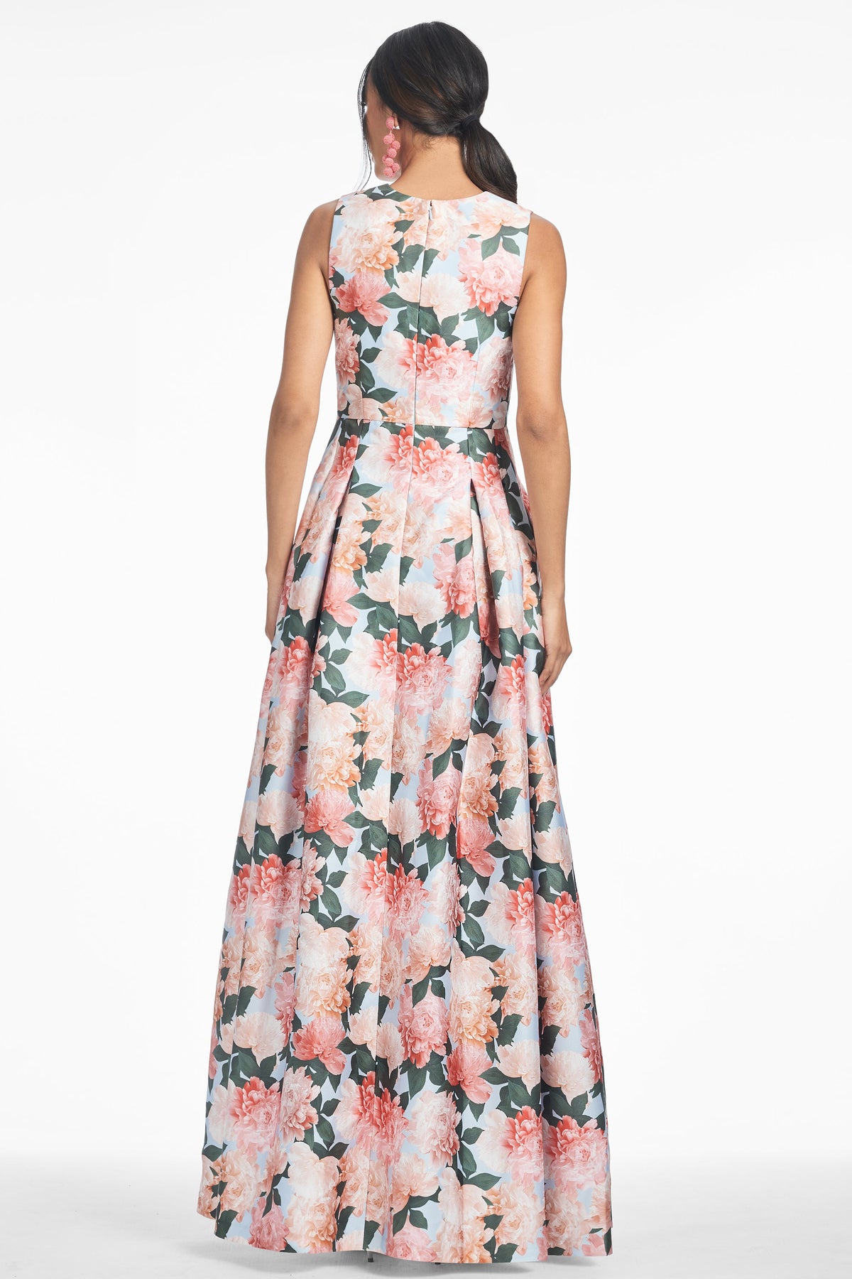 Brooke Gown Peach Peonies