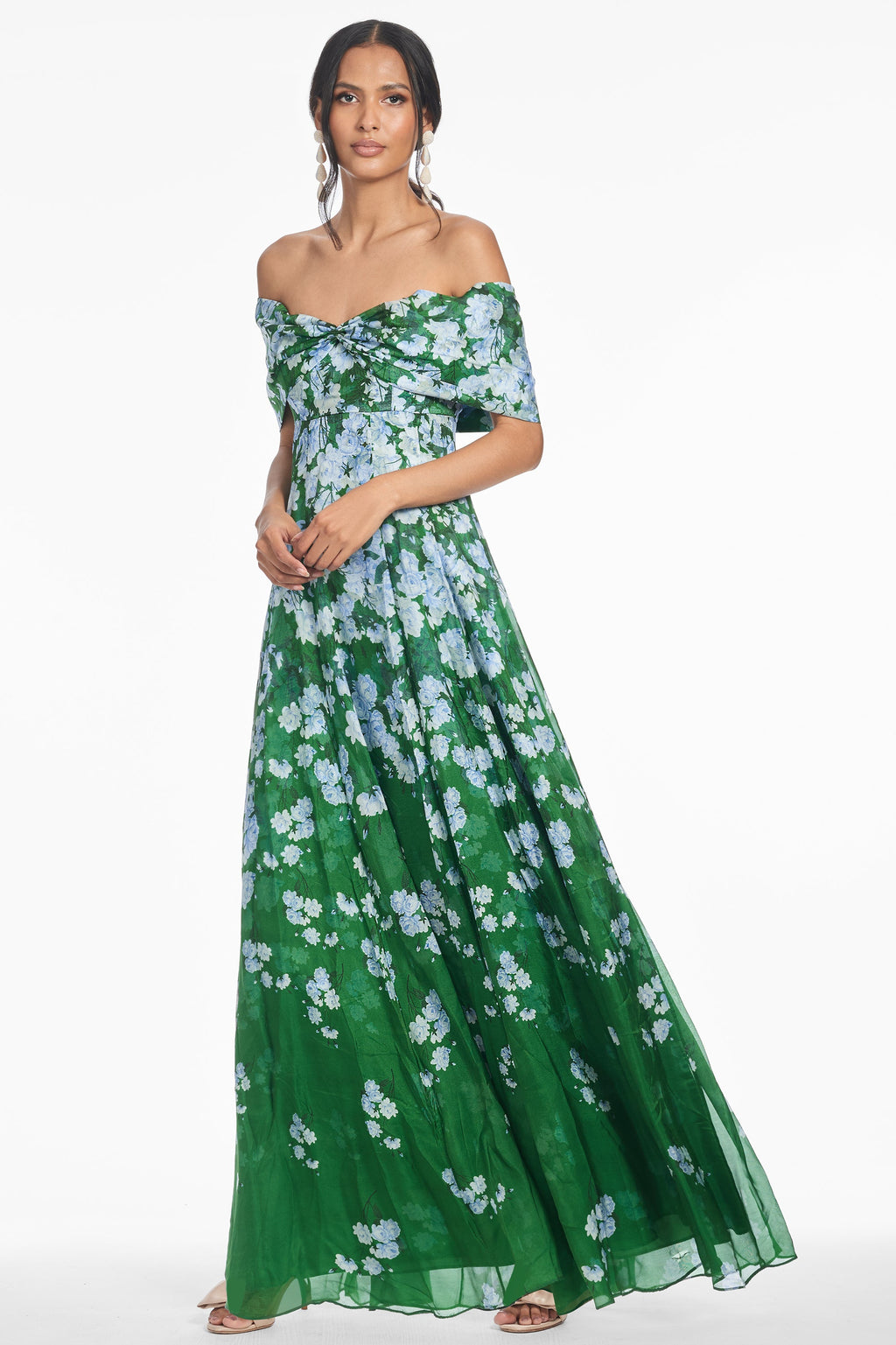 Sachin & Babi Kennedy Floral Gown