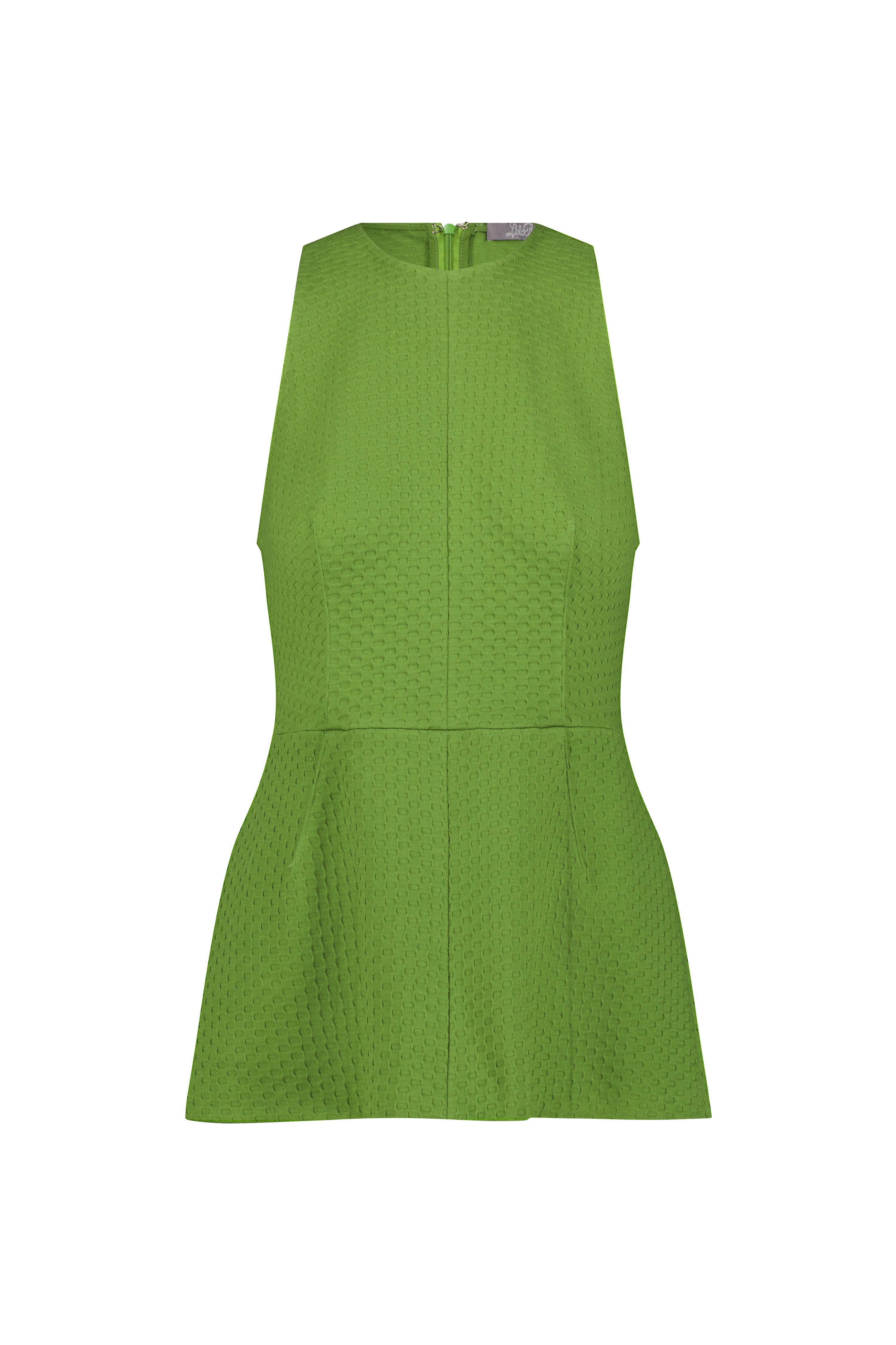 Textured Jersey Sleeveless Top in Cactus