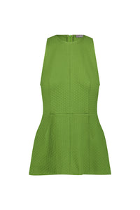 Textured Jersey Sleeveless Top in Cactus