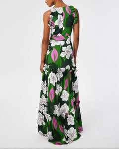 Tatiana Crepe Dress in Obscura