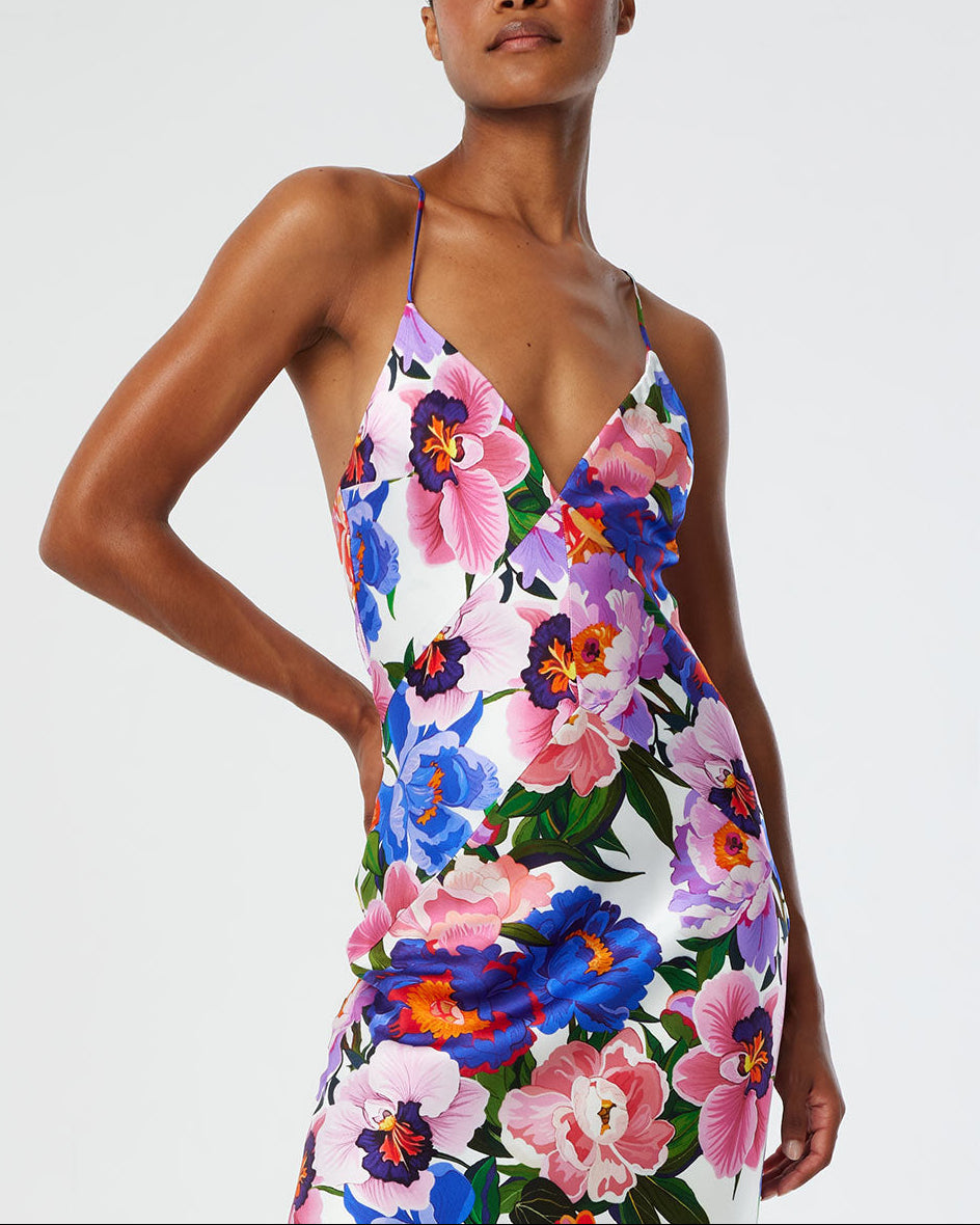 floral satin printed bodycon dress Emmaline Floral Bodycon Maxi Dress Pink | Wedding Guest Dress | Bodycon