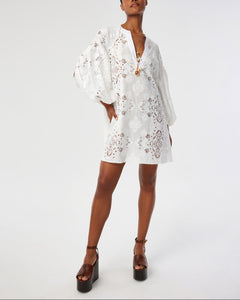 Harlow Lace Dress in White