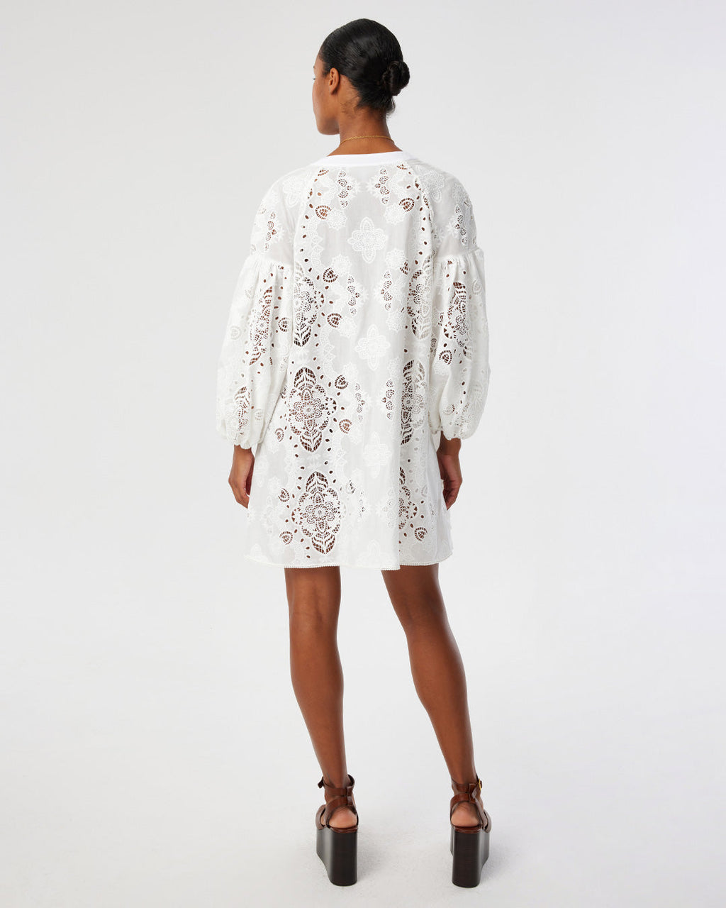 Harlow Lace Dress in White