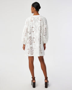 Harlow Lace Dress in White