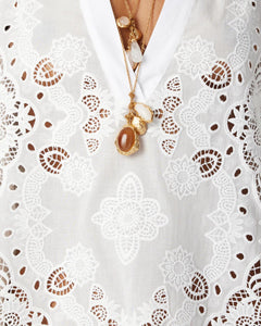 Harlow Lace Dress in White