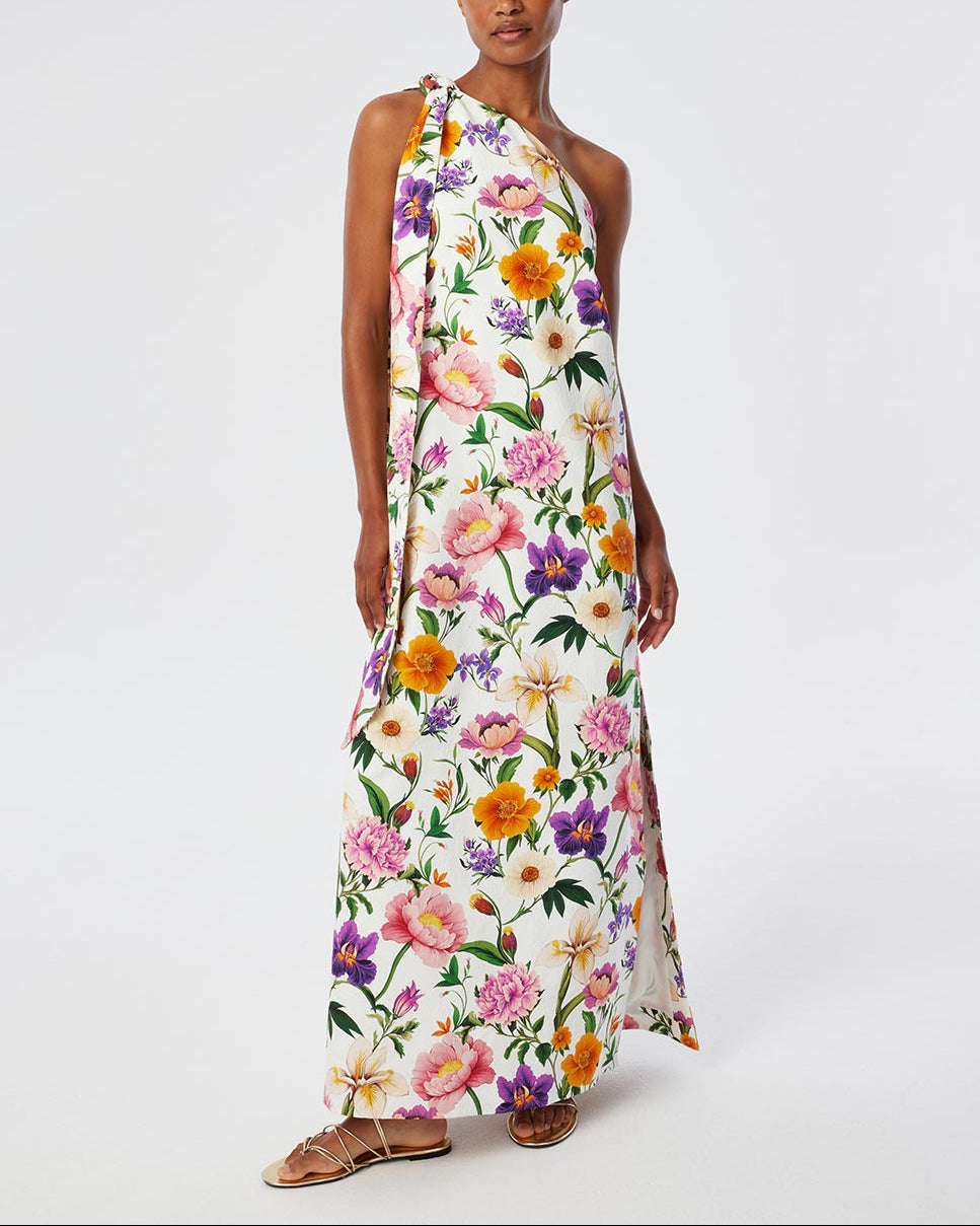 Lani Jacquard Dress in Botanica