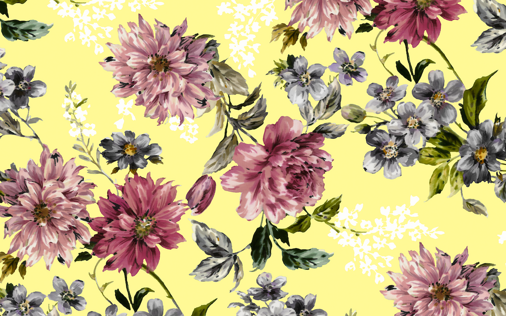 Santiago Dress in Margaux Bloom Lemon
