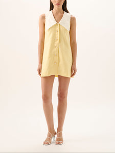 Valentina Mini Dress in Limoncello