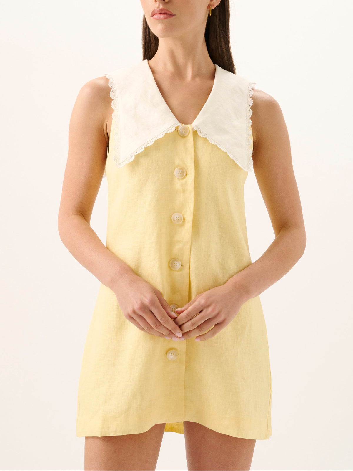 Valentina Mini Dress in Limoncello