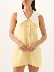 Valentina Mini Dress in Limoncello