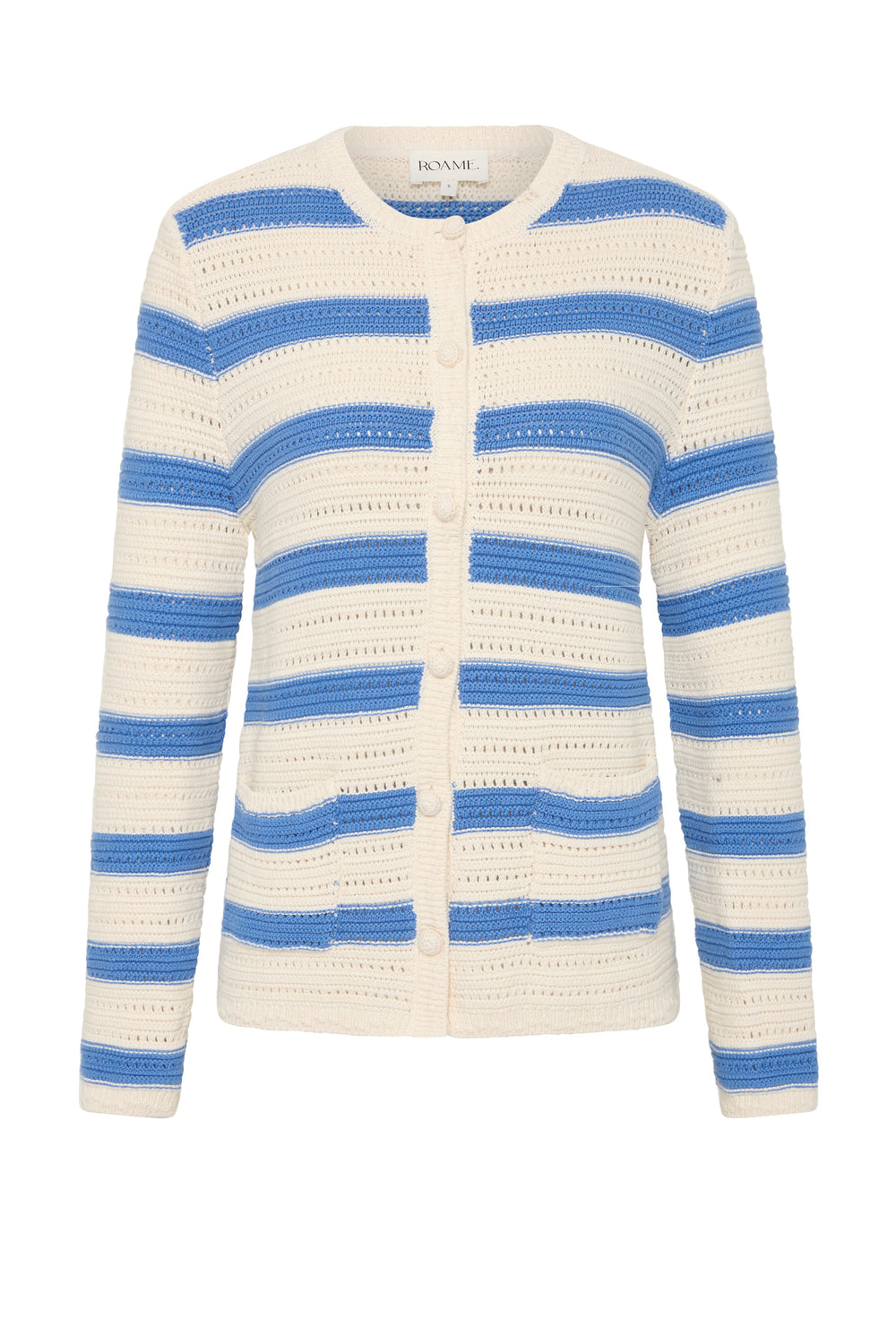 Manon Knit Cardigan in Bleu
