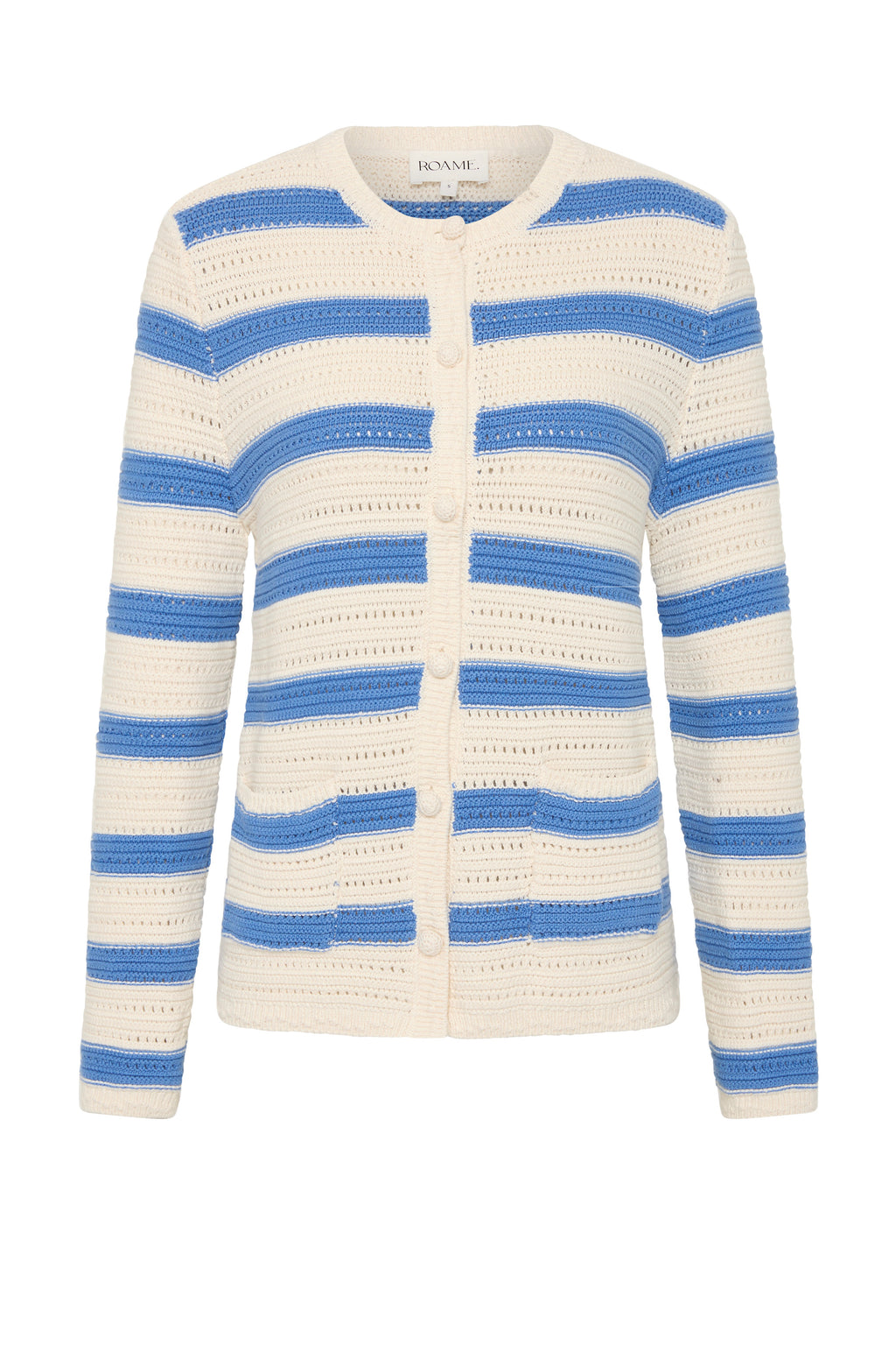 Manon Knit Cardigan in Bleu