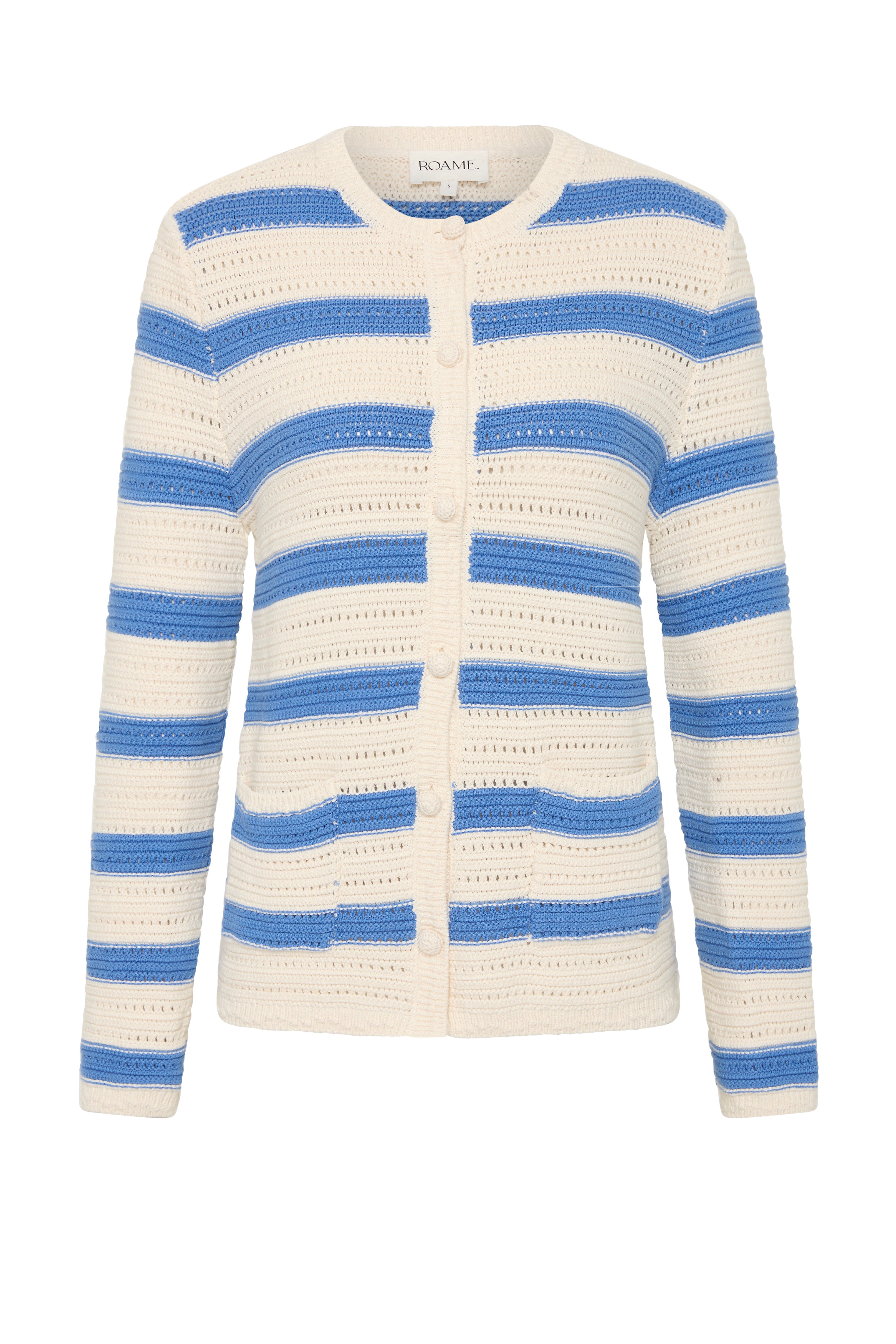 Manon Knit Cardigan in Bleu