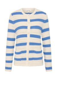 Manon Knit Cardigan in Bleu