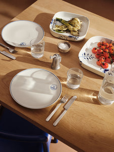 Blue Fluted Mega Square Ovenware 10 X 10"