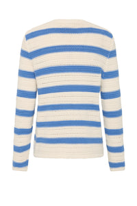 Manon Knit Cardigan in Bleu