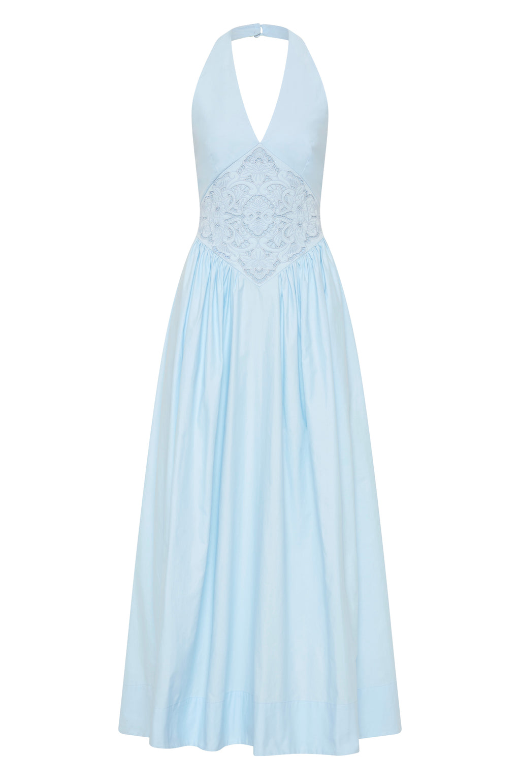 Maddie Halter Dress in Powderblue