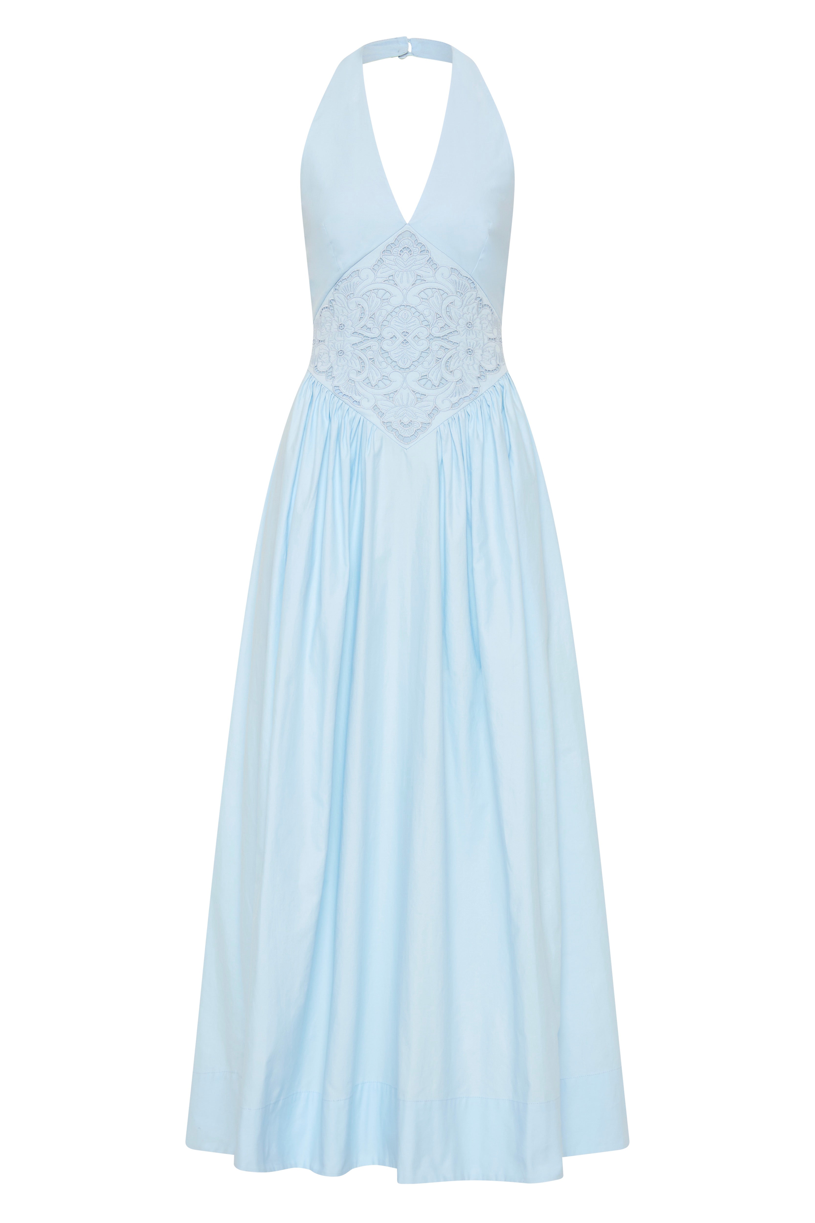 Maddie Halter Dress in Powderblue