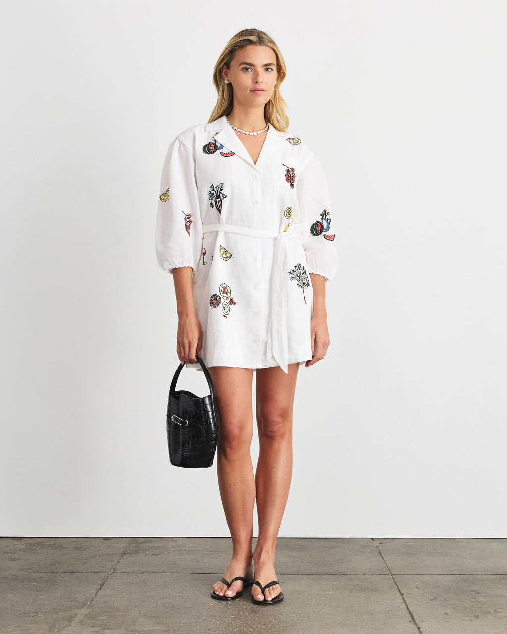 Sadie Dress in Optic White