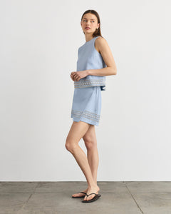 Agnes Skirt in Powder Blue