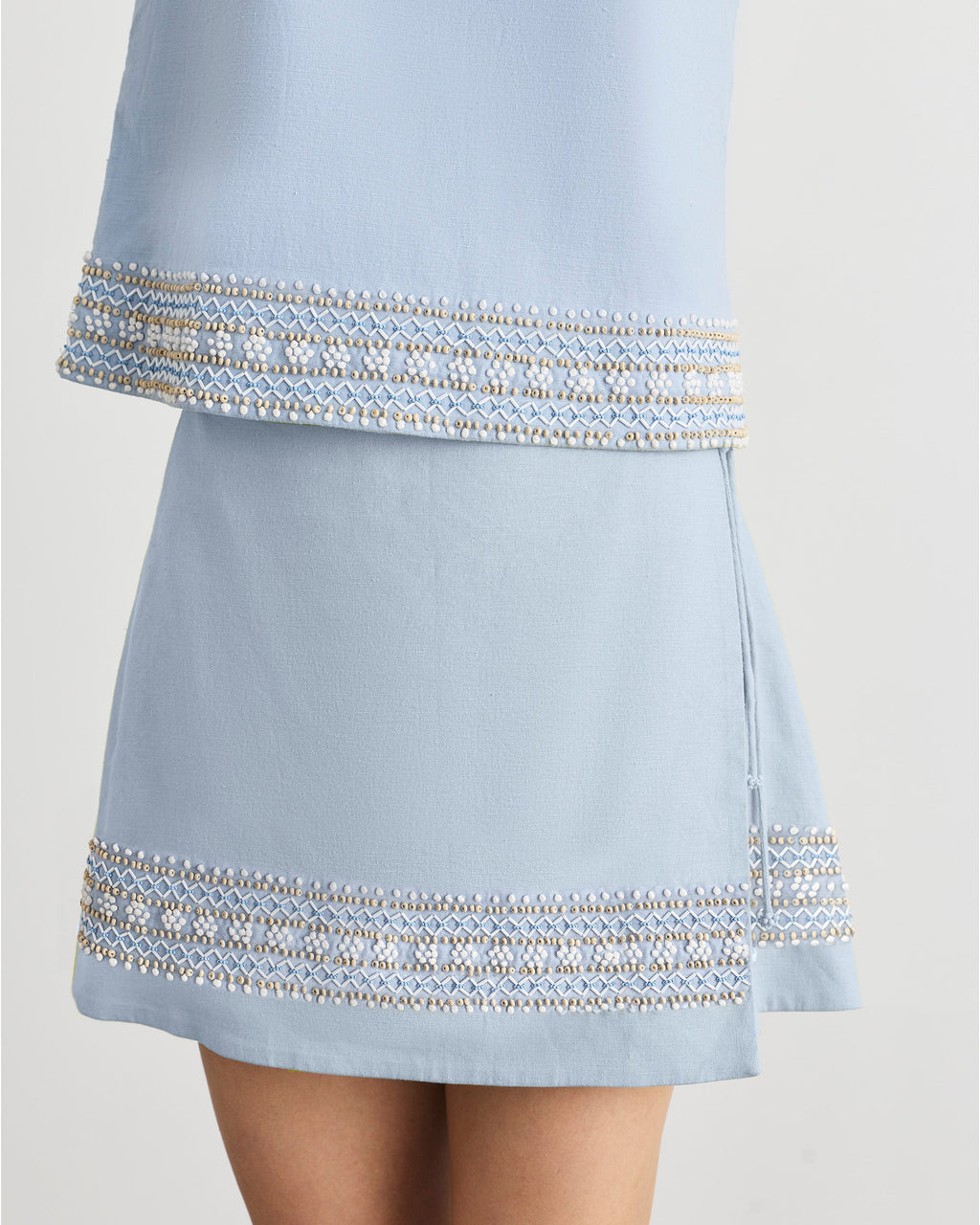 Agnes Skirt in Powder Blue