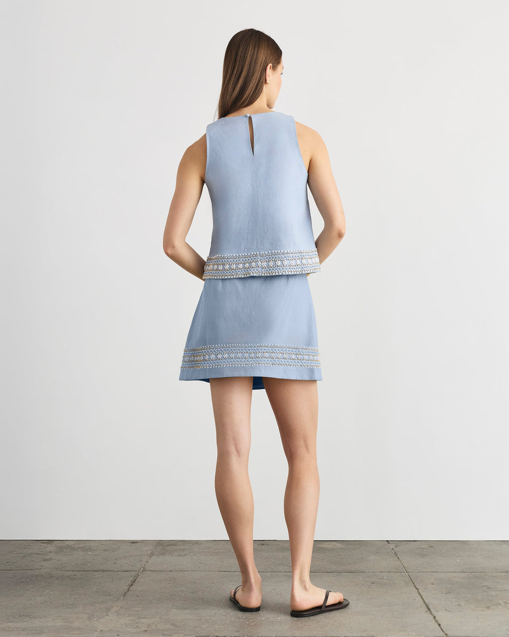 Agnes Skirt in Powder Blue