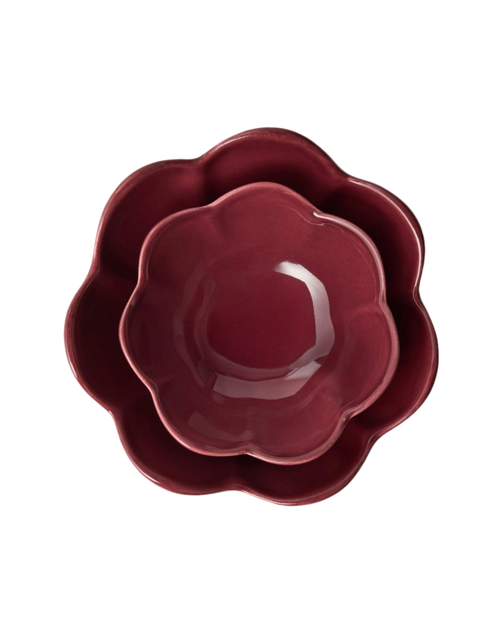 Fiore Bowl in Burgundy