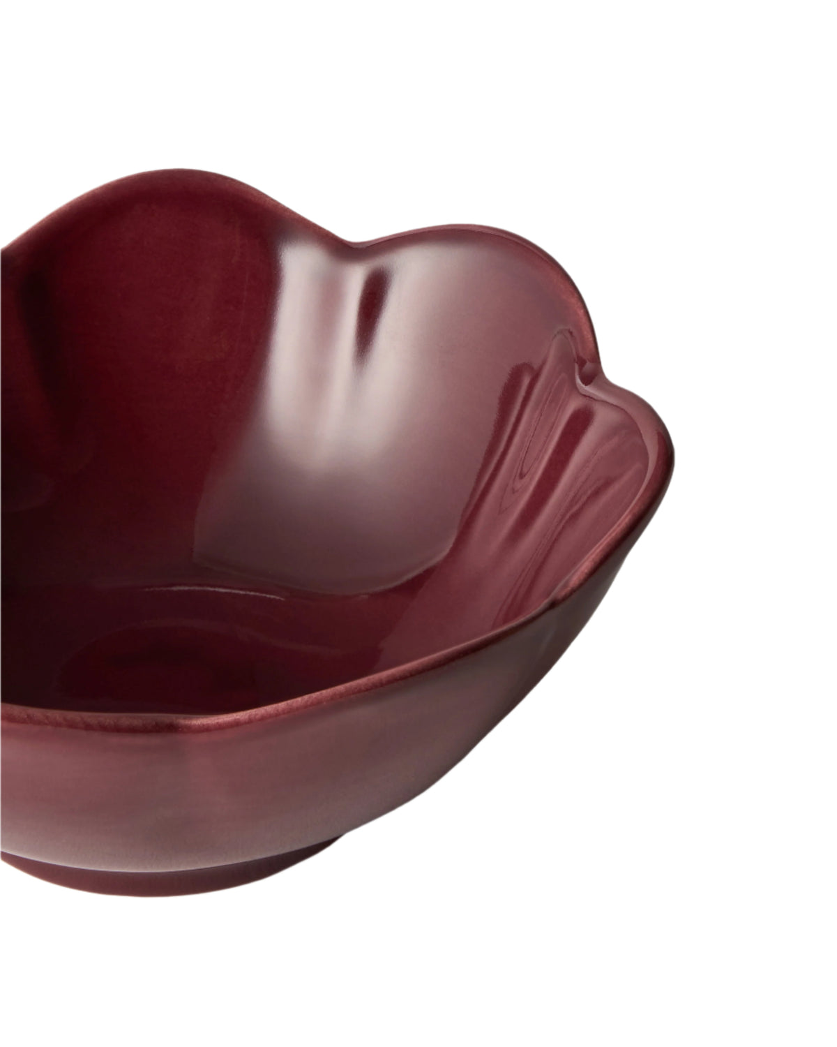 Fiore Ice Cream Bowl in Burgundy