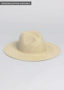 Tan perforated and vented sun hat