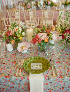 Scalloped Floral Vase in Cobalt